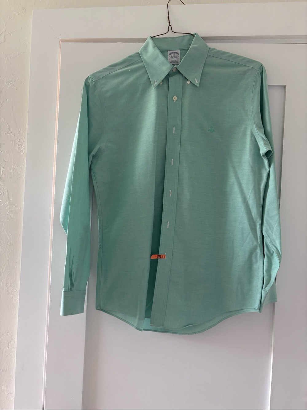 Brooks Brothers Mint Green Non Iron Supima Cotton Shirt Medium